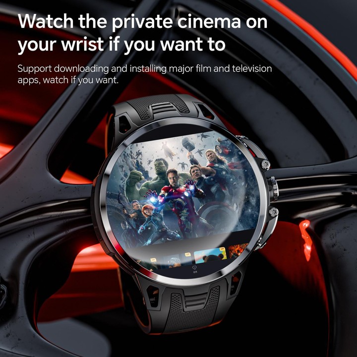 LOKMAT APPLLP 4 Pro 4G Smart Watch, 1.75 inch SC8541E Quad Core, 3GB+32GB, Android 8.1, Video Call(Gold)