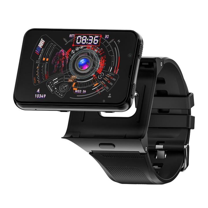 LOKMAT APPLLP Max 4G Smart Watch, 6GB+128GB, 2.88 inch MT6765 Octa Core, Android 11, Heart Rate, Video Call(Black)