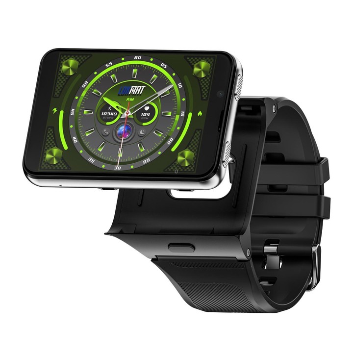 LOKMAT APPLLP Max 4G Smart Watch, 6GB+128GB, 2.88 inch MT6765 Octa Core, Android 11, Heart Rate, Video Call(Silver)