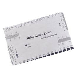 Stainless Steel Guitar String Action Ruler Gauge(Silver)