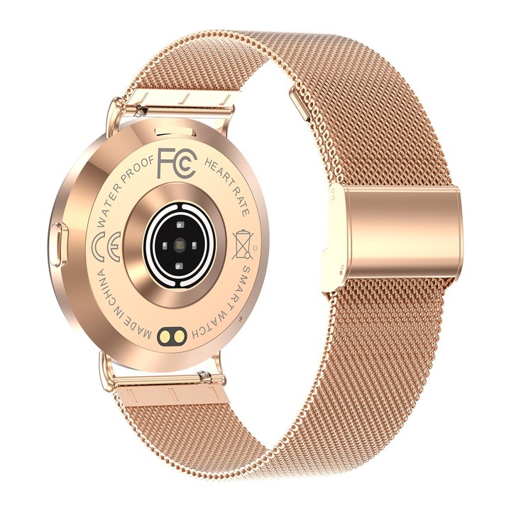 QS05 1.32 inch BT5.3 Sports Smart Watch, Support Sleep / Heart Rate / Blood Oxygen / Blood Pressure Health Monitor(Rose Gold)