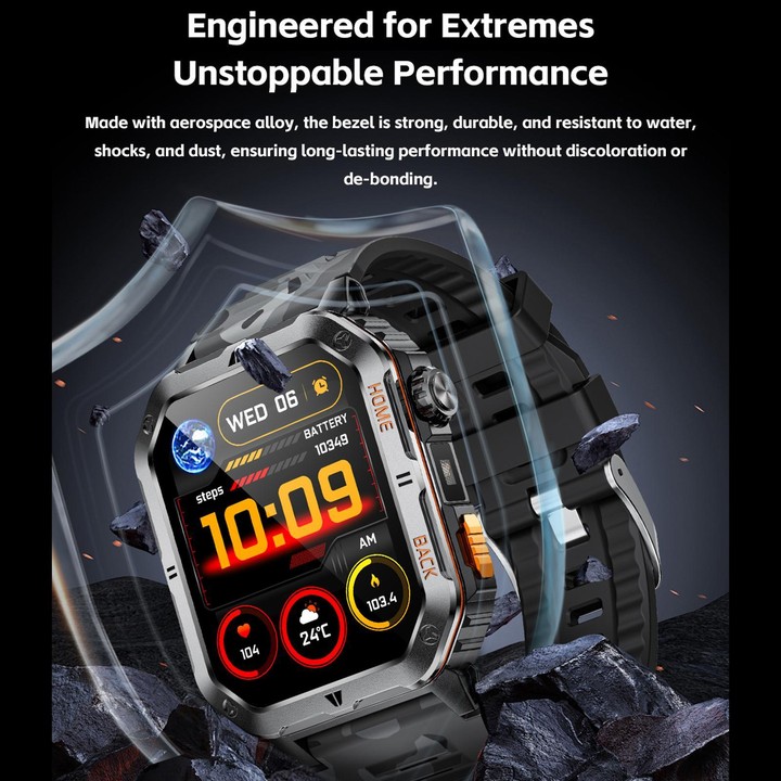 QS39 2.01 inch BT5.3 Sports Smart Watch, Support Voice Call / Sleep / Heart Rate / Blood Oxygen / Blood Pressure Health Monitor(