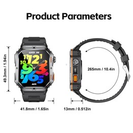 QS39 2.01 inch BT5.3 Sports Smart Watch, Support Voice Call / Sleep / Heart Rate / Blood Oxygen / Blood Pressure Health Monitor(
