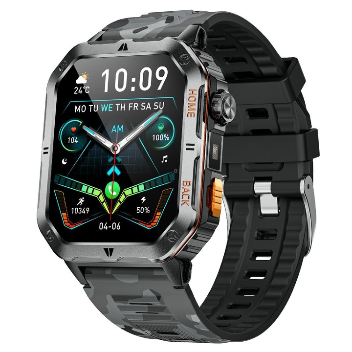 QS39 2.01 inch BT5.3 Sports Smart Watch, Support Voice Call / Sleep / Heart Rate / Blood Oxygen / Blood Pressure Health Monitor(