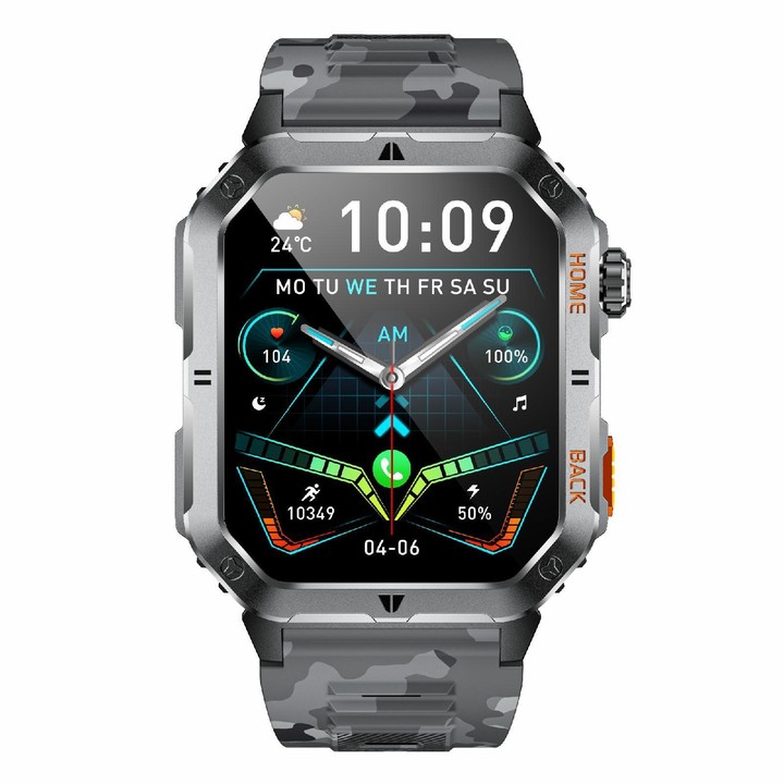 QS39 2.01 inch BT5.3 Sports Smart Watch, Support Voice Call / Sleep / Heart Rate / Blood Oxygen / Blood Pressure Health Monitor(