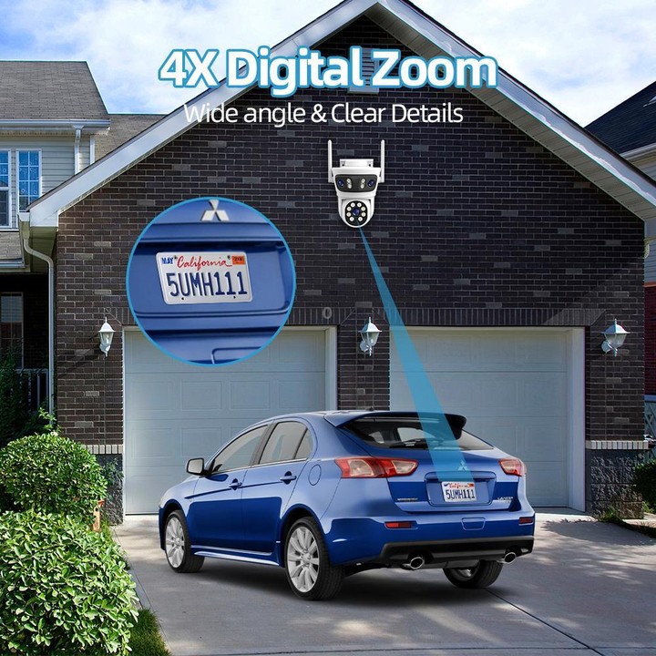 RH-TC3L 3MP Triple Lens HD Outdoor PTZ Security Dome Camera(AU Plug)