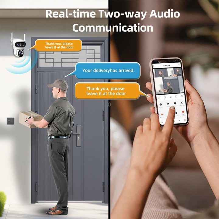 RH-TC3L 3MP Triple Lens HD Outdoor PTZ Security Dome Camera(AU Plug)