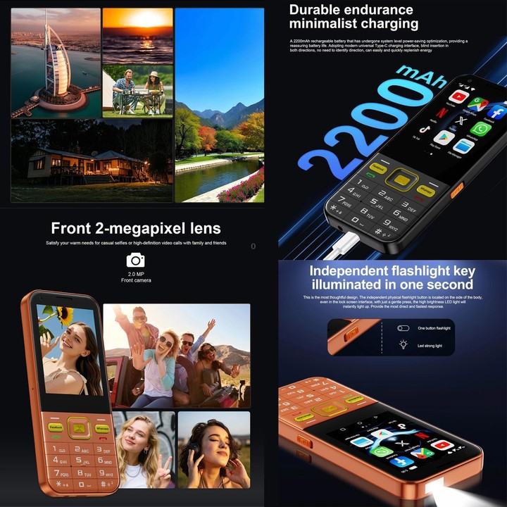 A001 / 25MP, 2GB+16GB, 2.8 inch Android 8.1 MTK6737 Quad Core, Network: 4G, Dual SIM(Black)