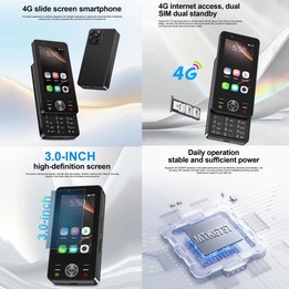 S160 Slide Phone, 2GB+16GB, 3.0 inch Android 8.1 MTK6737 Quad Core, Network: 4G, Dual SIM(Black)