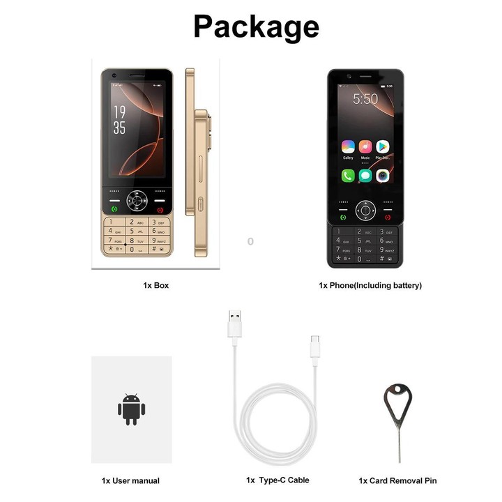 S160 Slide Phone, 2GB+16GB, 3.0 inch Android 8.1 MTK6737 Quad Core, Network: 4G, Dual SIM(Grey)
