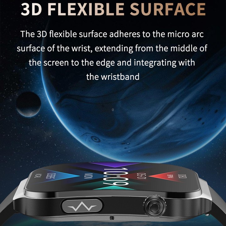 QS21 2.2 inch BT5.3 Sports Smart Watch, Support Sleep / Heart Rate / Blood Oxygen / Blood Pressure / HRV Health Monitor(Black)