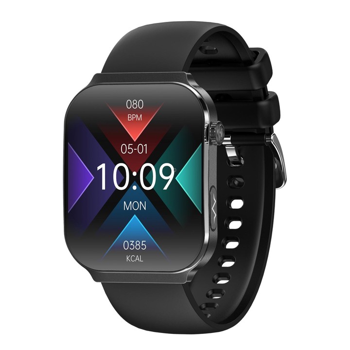 QS21 2.2 inch BT5.3 Sports Smart Watch, Support Sleep / Heart Rate / Blood Oxygen / Blood Pressure / HRV Health Monitor(Black)