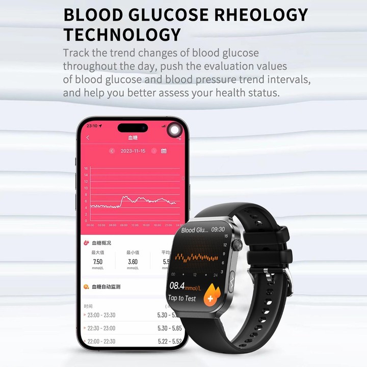 QS21 2.2 inch BT5.3 Sports Smart Watch, Support Sleep / Heart Rate / Blood Oxygen / Blood Pressure / HRV Health Monitor(Black)