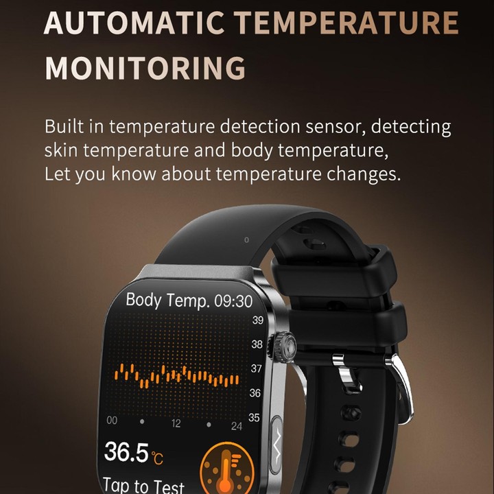 QS21 2.2 inch BT5.3 Sports Smart Watch, Support Sleep / Heart Rate / Blood Oxygen / Blood Pressure / HRV Health Monitor(Black)