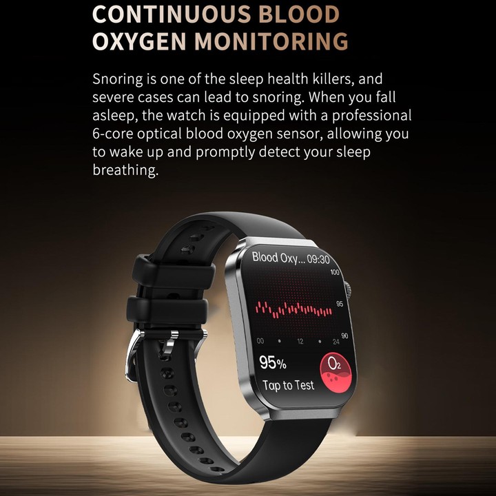 QS21 2.2 inch BT5.3 Sports Smart Watch, Support Sleep / Heart Rate / Blood Oxygen / Blood Pressure / HRV Health Monitor(Gray)