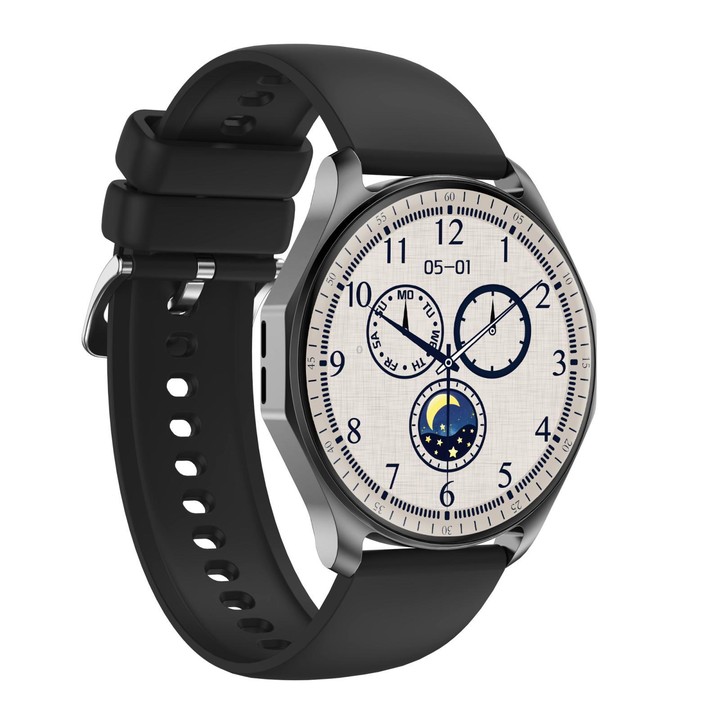 QS25 1.43-inch IPS Display Smart Sports Watch Supports Bluetooth Calling & Health Management(Black)