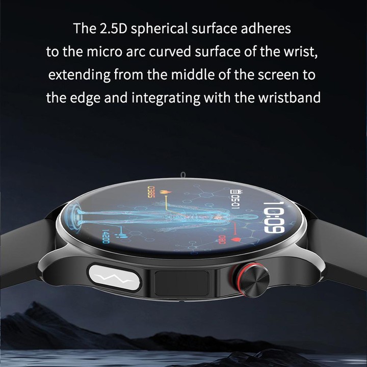 QS25 1.43-inch IPS Display Smart Sports Watch Supports Bluetooth Calling & Health Management(Black)
