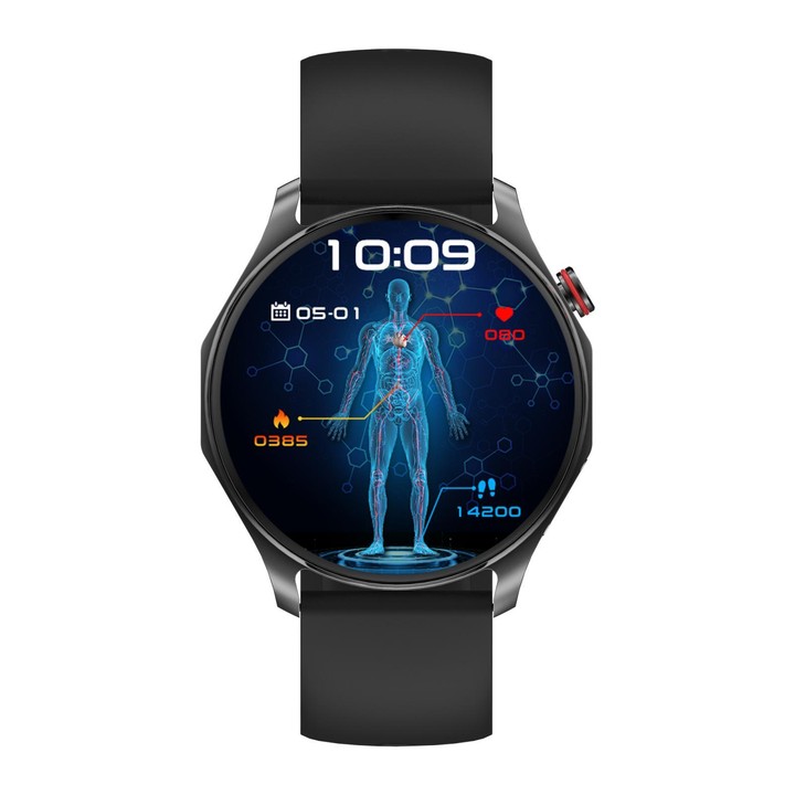 QS25 1.43-inch IPS Display Smart Sports Watch Supports Bluetooth Calling & Health Management(Black)
