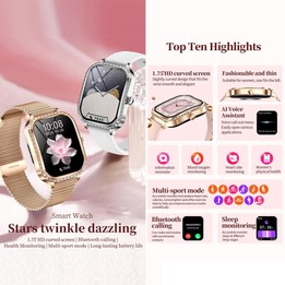 QS01 1.75-inch Smart Watch, Support Heart Rate, Blood Pressure, Blood Oxygen(Silver Silicone Strap)