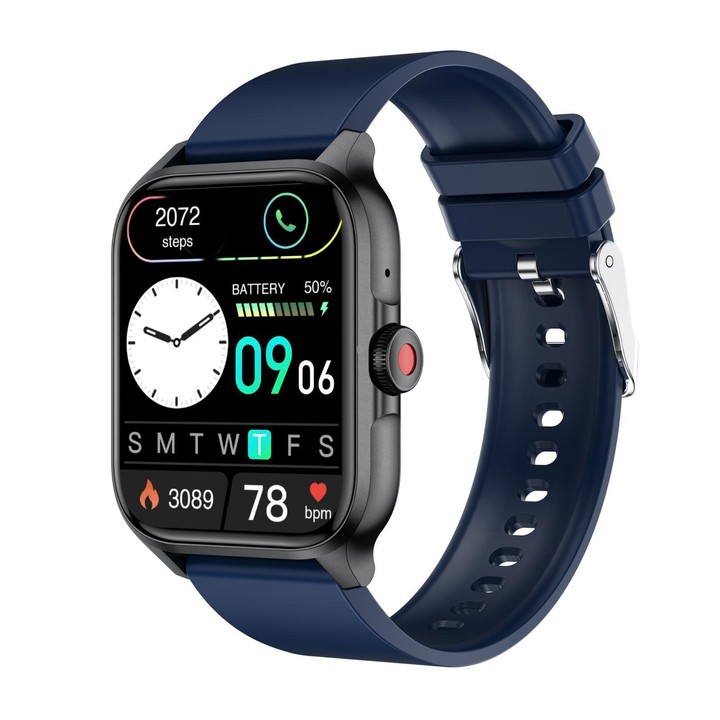 QX15 1.85-inch TFT Display Smart Sports Watch Built-in Heart Rate Monitor(Blue)