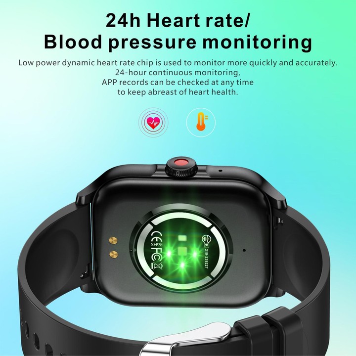 QX15 1.85-inch TFT Display Smart Sports Watch Built-in Heart Rate Monitor(Beige)
