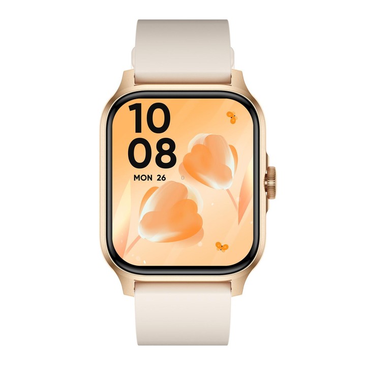 QX15 1.85-inch TFT Display Smart Sports Watch Built-in Heart Rate Monitor(Beige)