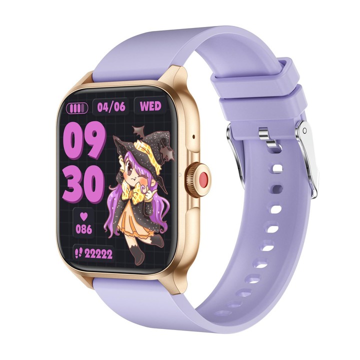 QX15 1.85-inch TFT Display Smart Sports Watch Built-in Heart Rate Monitor(Purple)