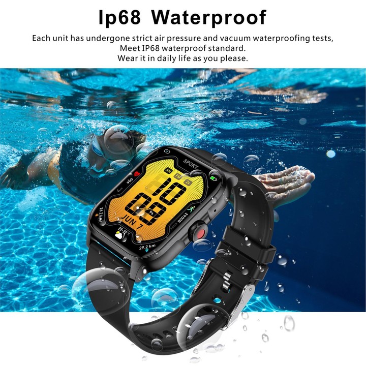 QX15 1.85-inch TFT Display Smart Sports Watch Built-in Heart Rate Monitor(Purple)