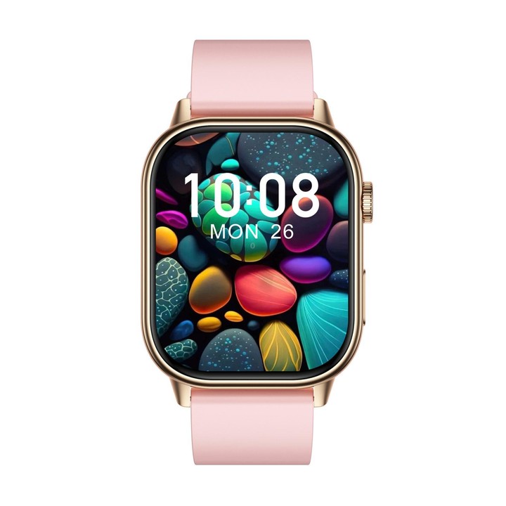 QX17 2.01-inch IPS Display Outdoor Sports Smart Watch Built-in GPS / Compass(Rose Gold)