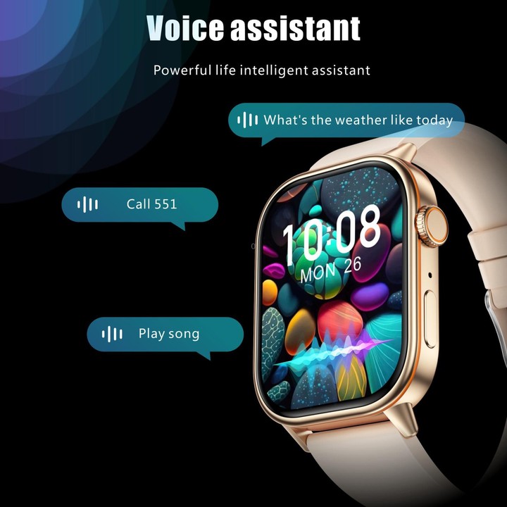 QX17 2.01-inch IPS Display Outdoor Sports Smart Watch Built-in GPS / Compass(Black)