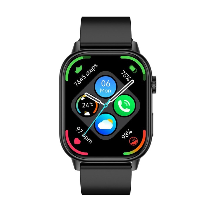 QX17 2.01-inch IPS Display Outdoor Sports Smart Watch Built-in GPS / Compass(Black)