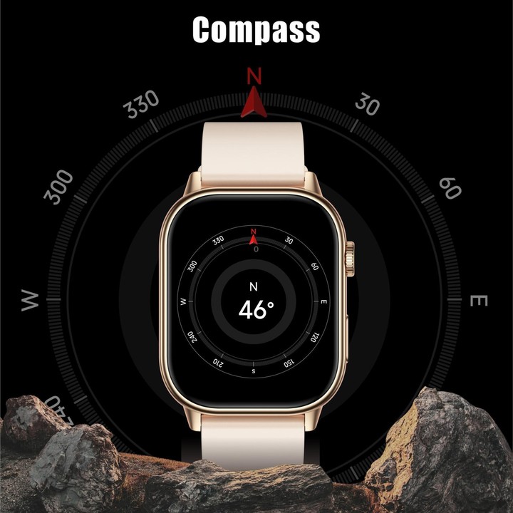 QX17 2.01-inch IPS Display Outdoor Sports Smart Watch Built-in GPS / Compass(Silver Grey)