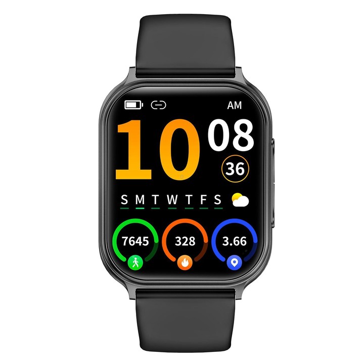 T15 1.83-inch TFT Display IP67 Smart Sports Watch Built-in Health Monitoring(Black)