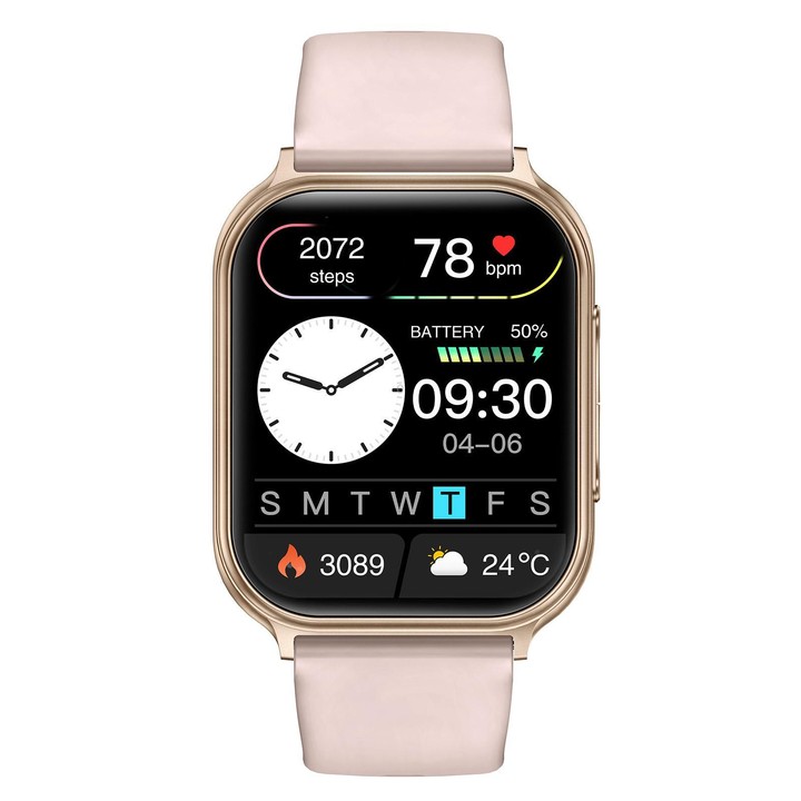 T15 1.83-inch TFT Display IP67 Smart Sports Watch Built-in Health Monitoring(Rose Gold)
