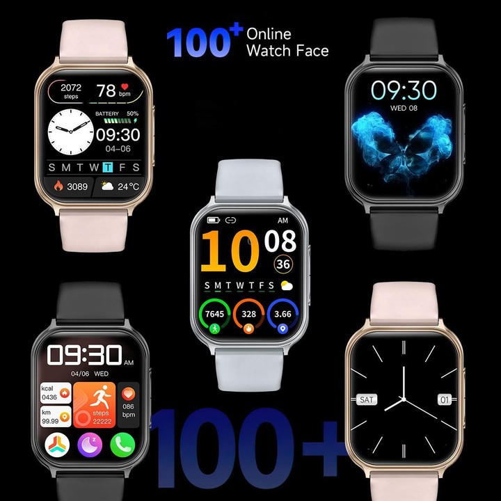 T15 1.83-inch TFT Display IP67 Smart Sports Watch Built-in Health Monitoring(Rose Gold)
