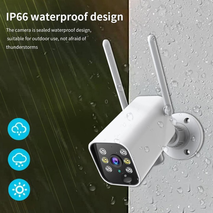 K20 1080P HD Outdoor PTZ Security Bullet Surveillance Camera(White)