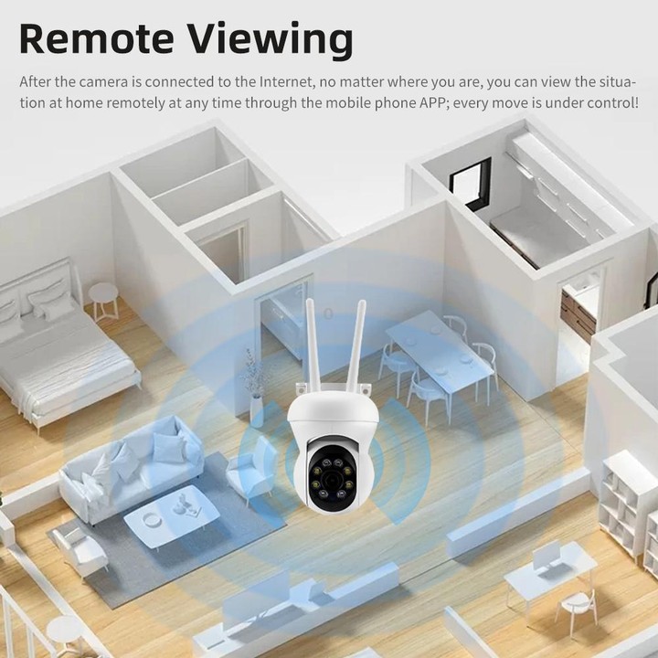 K21 1080P 360-degree Panoramic Waterproof Surveillance Camera(White)