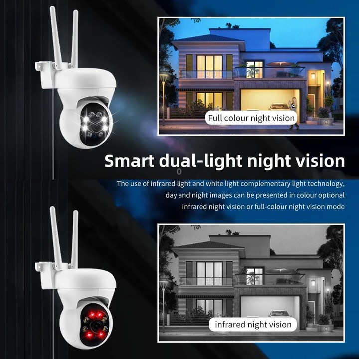 K21 1080P 360-degree Panoramic Waterproof Surveillance Camera(White)