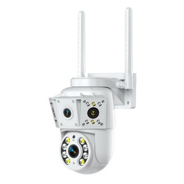 K30 1080P 3-screen Surveillance Camera(White)