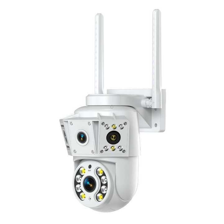 K30 1080P 3-screen Surveillance Camera(White)