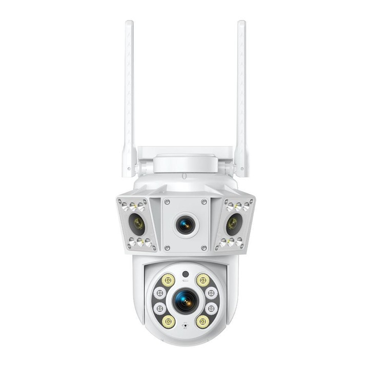 K30 1080P 3-screen Surveillance Camera(White)