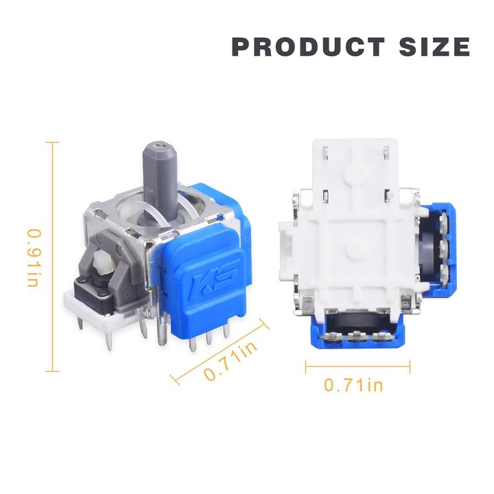 For Sony PS5 Blue Magnetic TMR Hall Effect 3D Analog Joystick