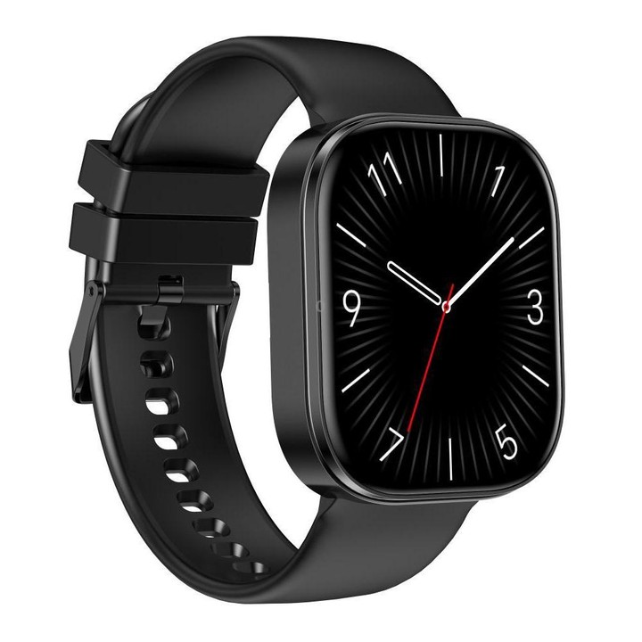 QS15 1.88 inch HD TFT Screen Smart Watch, Support Health Monitoring, Multiple Sports Modes(Black)