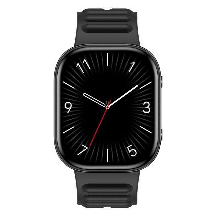 QS15 1.88 inch HD TFT Screen Smart Watch, Support Health Monitoring, Multiple Sports Modes(Wavy Black)
