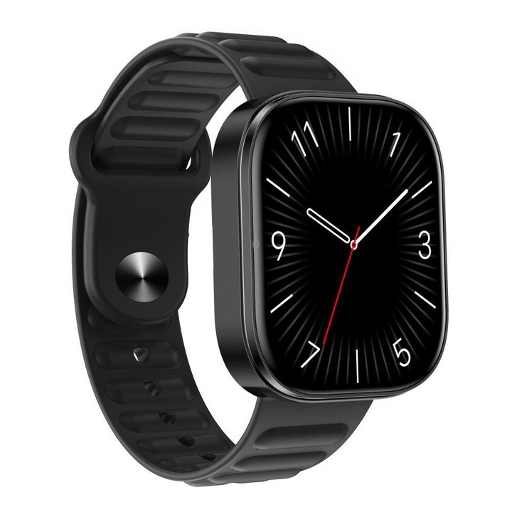 QS15 1.88 inch HD TFT Screen Smart Watch, Support Health Monitoring, Multiple Sports Modes(Wavy Black)