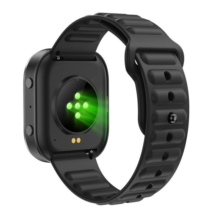 QS15 1.88 inch HD TFT Screen Smart Watch, Support Health Monitoring, Multiple Sports Modes(Wavy Black)
