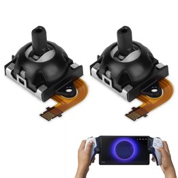 For Sony PS5 Portal 1 Pair 3D Hall Effect Analog Joystick(Black)