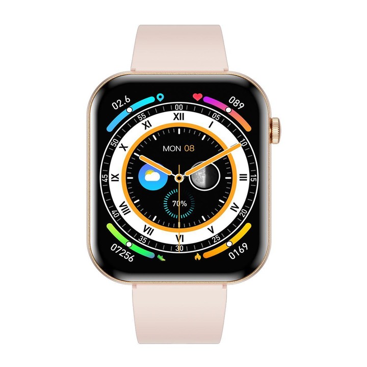 QS09 1.85 inch AMOLED Screen Ultra-Thin Smart Watch, Support Health Monitoring, Multiple Sports Modes(Gold)