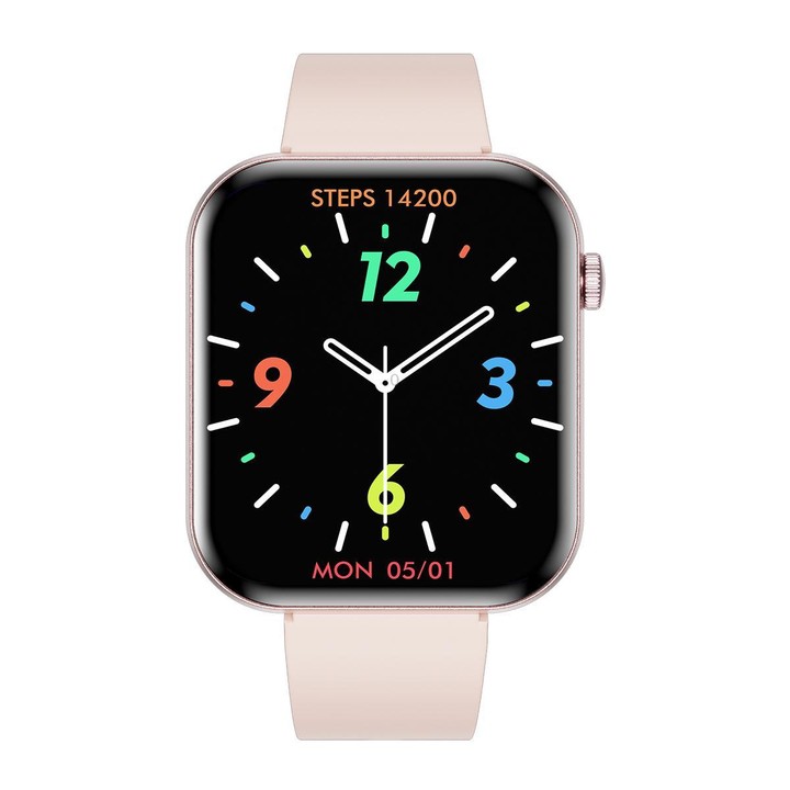 QS09 1.85 inch AMOLED Screen Ultra-Thin Smart Watch, Support Health Monitoring, Multiple Sports Modes(Pink)