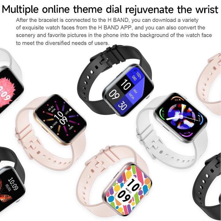 QS09 1.85 inch AMOLED Screen Ultra-Thin Smart Watch, Support Health Monitoring, Multiple Sports Modes(Pink)